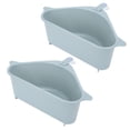 thumbnail image 1 of Escurridor de esquina para fregadero colador de desagües para fregadero estante de fregadero para almacenamiento de esponja para baño de cocina, 1 of 8