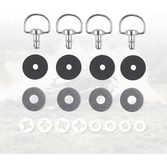 Kemimoto Roof Pins Quick Release Bolts Compatible with 2017-2022 Can Am X3/ X3 Max- Set of 4 #715003815