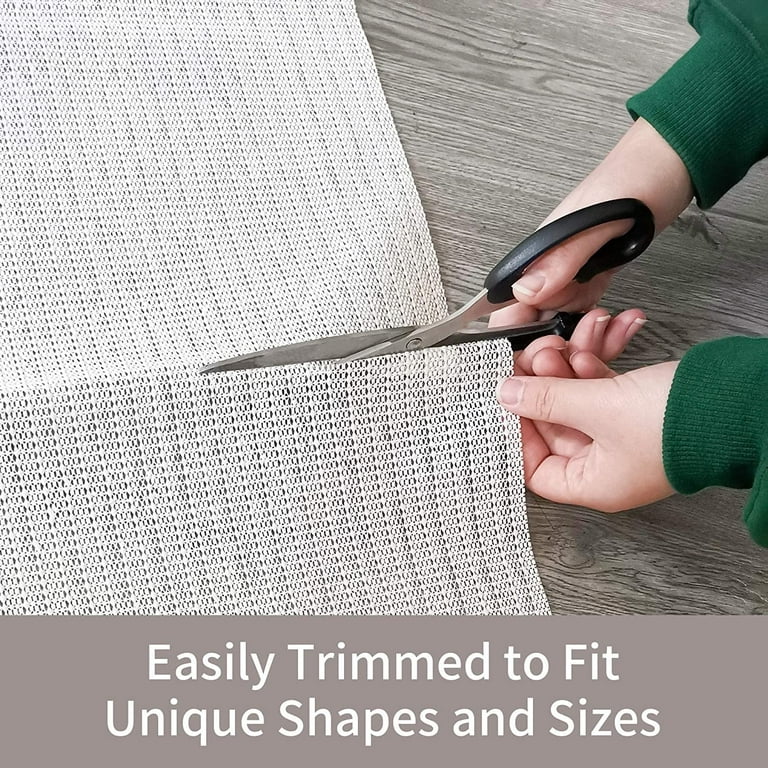 SHAREWIN Non-Slip Rug Pad 10x8 Area Rug Gripper for Hardwood Floors White 
