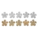 thumbnail image 2 of Parches de apliques de diamantes de imitación, perros hechos a mano flores forma de flores de diamantes de imitación hermosa brillo de bricolaje 10 piezas para equabaje para, 2 of 7