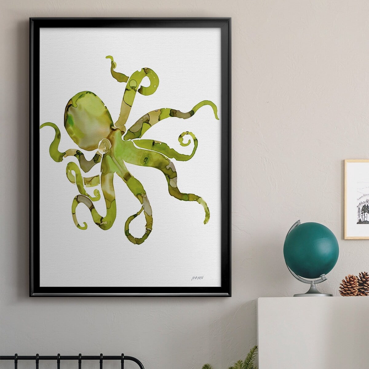 Rain in The City I Premium Framed Print - Ready to Hang