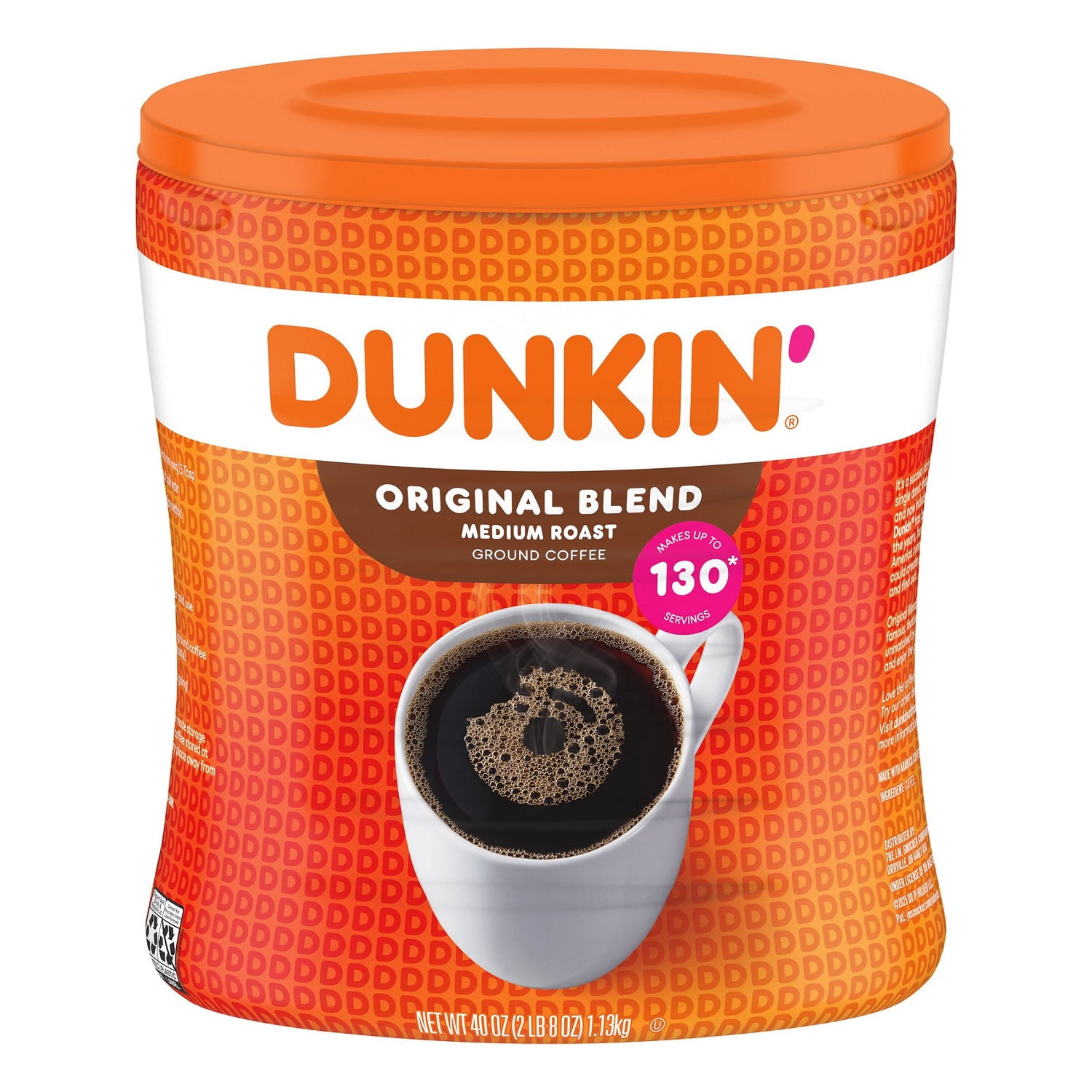 Dunkin' Donuts Original Blend Ground Coffee, Medium Roast, 100