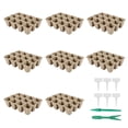 thumbnail image 1 of 8Pcs Seed Starter Trays One-off Seedling Box Garden Plant Germination Nutrient Pots with Labels, 1 of 10
