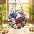 thumbnail image 2 of KuphiL10C American Eagle Suncatchers for Windows, American Flag Stained Glass Window Hanging, Eagle Sun Catchers with Metal Chain and Hook, Wall Art Home Decor, Birthday Gifts, 2 of 5
