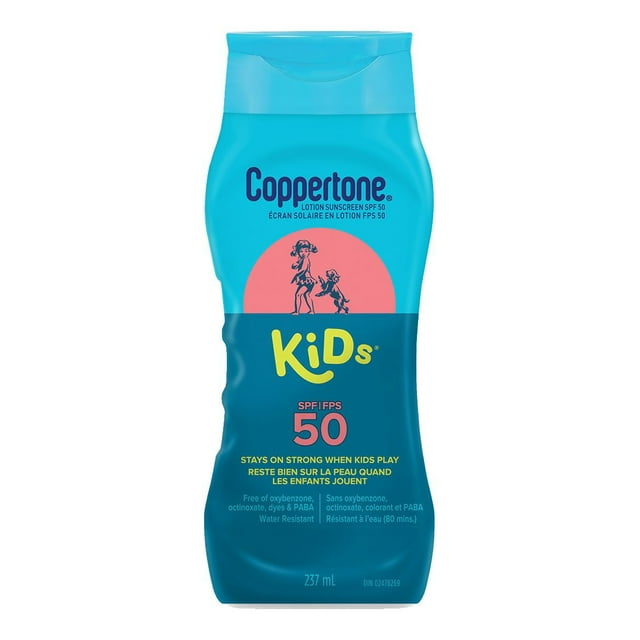 Coppertone Kids Sunscreen Lotion SPF 50, Hypoallergenic Sunscreen for Kids, 237mL