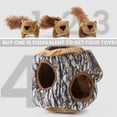 thumbnail image 4 of Laifug Hidden Squirrel Plush Dog Toy Interactive Squeaky Dog Toy Hide and Seek, L L Squirrel, 4 of 6