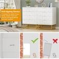 thumbnail image 4 of Commode Moderne en Tissu à 4 Tiroirs, Coffre de Rangement Compact pour Chambre, Garde-Robe Ou Salon, 4 of 7