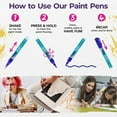 thumbnail image 4 of Pintar: Acrylic Paint Markers - Medium Point 5mm, 14 Pack - Bright Opague Colors, Glossy Finish, Japanese Ink Multi-Surface Pens, Premium Art Supplies, 4 of 9