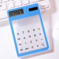 thumbnail image 2 of Long-lasting Battery Calculator Transparent Calculator Durable Solar Power Supply 8-digit Display Abs Plastic Comfortable Hand Feel Ideal for Home, 2 of 8