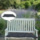 thumbnail image 5 of Cojín impermeable para banco de jardín, columpio, reemplazo de muebles para sillas de patio Negro 120x50x10cm, 5 of 9