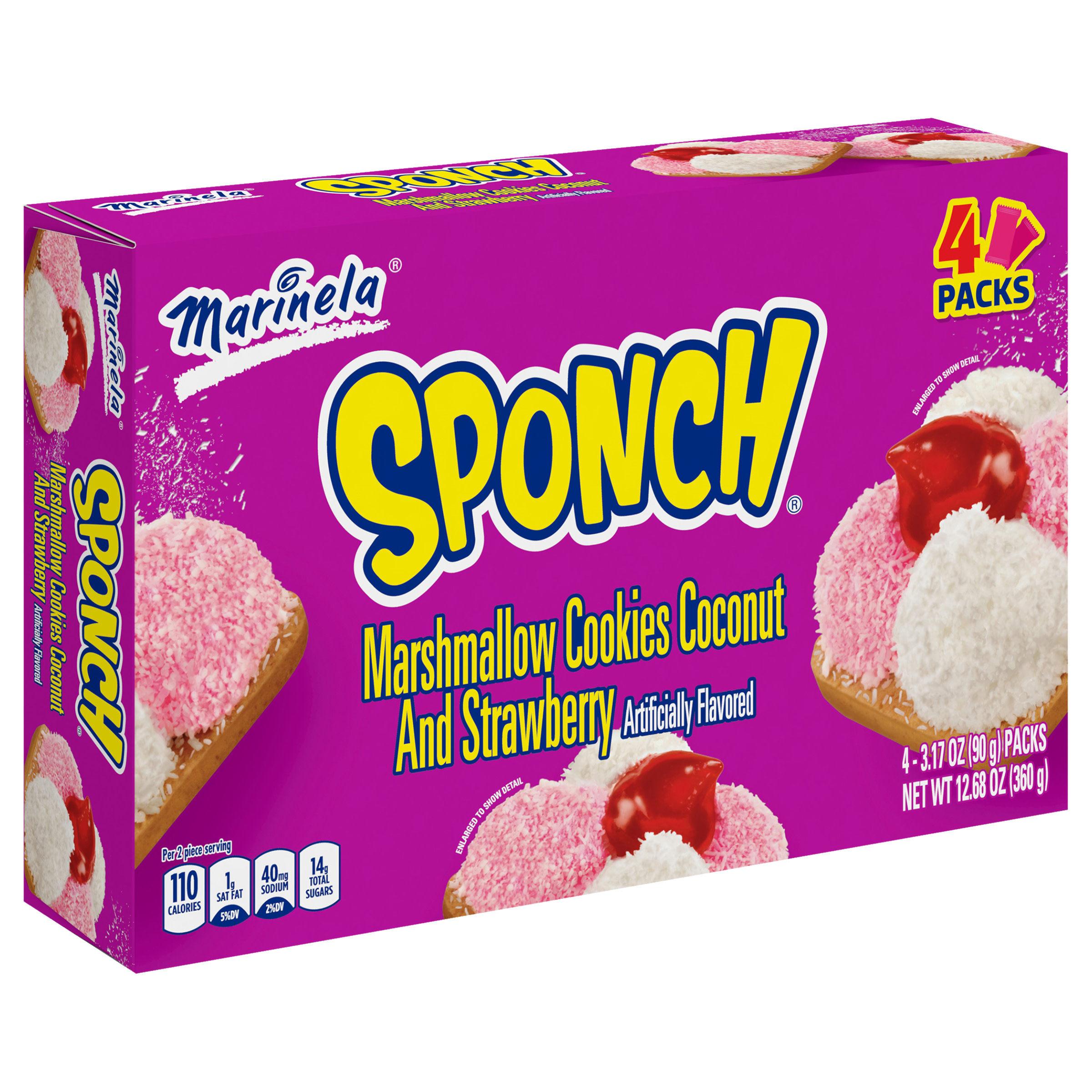 Marinela Sponch Marshmallow Cookies, 4 count, 12.68 oz - image 4 of 7
