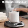 thumbnail image 3 of Coffee Mug Warmer, Screen Touch Smart Rechargeable Cup Warmer, Cordless Coffee Warmers, USB Rechargeable Electric Ceramic Drinks Cup Warmers, for Coffees, Tea, Milk, Beverage, Water, 3 of 8