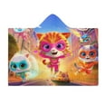 thumbnail image 2 of Super Kitties Cloak Hooded Blanket Soft Wearable Blanket Hoodie Throw Cape for Couch Kids Adults 50"x60", 2 of 8