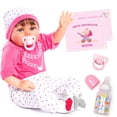 thumbnail image 1 of Muñeca Reborn con capucha de muñeca Reborn, 22 pulgadas, realista, con accesorios, 1 of 7