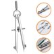 thumbnail image 5 of Uso diario Geometría Compass Conveniente Spring Compass Compastros de cuero portátil Accesorio de trabajo de cuero portátil, 5 of 5
