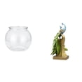 thumbnail image 1 of Elegante Jarrón Transparente Con Pecera Y Escultura De Pavo Real, Figura Decorativa Para Dormitorio, Sala De Estar, Oficina, Centro De Mesa., 1 of 8