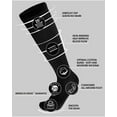 thumbnail image 2 of 6 Pairs of Over-The-Calf Diabetic Neuropathy Knee High Cotton Socks (Black, Sock Size 10-13), 2 of 4