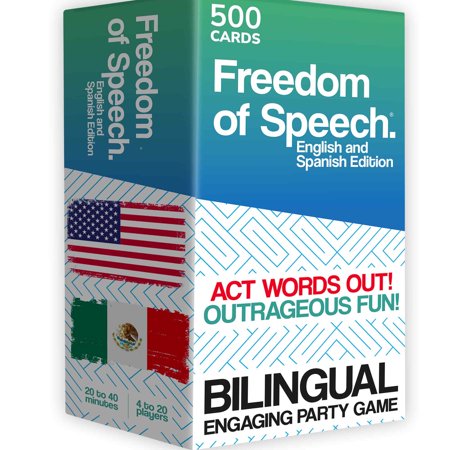 Quokka Card Games for Kids and Adults - Freedom of Speech Card Board Game - Bilingual Spanish & English Card