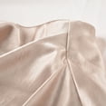 thumbnail image 5 of ClodeEU Women's High Waisted Satin A Line Skirt with Pleated, Elegant Solid Color Midi Skirt Beige,Womens Plus S, 5 of 8