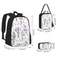 thumbnail image 2 of Fotbe Lavender Flowers Set Escolar 3 en 1 para Niños - Mochila Duradera con Lonchera Aislante y Estuche para Lápices - Mochila Escolar para Niños y Niñas, 2 of 7