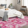 thumbnail image 4 of Tie Dye Rugs for Living Room Bedroom - Pink Rug 3x5 - Art Carpet for Home Decor - Washable Non Slip Patterned Indoor Small Area Rug - Soft & Low Pile (ZK&827), 4 of 7