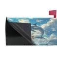 thumbnail image 3 of WOBOGO Dolphins Collide with Seagulls Mailbox Cover Magnetic for Garden Yard Home Decor Standard Size 20.7×18.03in, 3 of 9