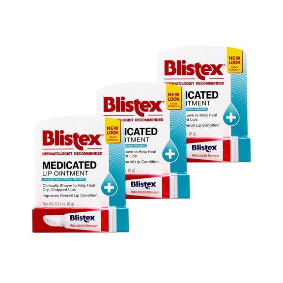 Blistex Lip Medicated Ointment (Pack of 3)