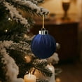 thumbnail image 5 of Christmas Tree Velvet Hanging Ball Decoration 2.4Inch Velvet Christmas Ornaments Balls Flocked Shatterproof Plastic Xmas Tree Ball for Party Holiday Wedding Home Decor, 5 of 5