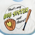 thumbnail image 4 of Inktastic That's My Big Sister out There Softball Boys or Girls Baby Bib, 4 of 4