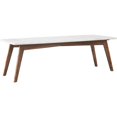thumbnail image 1 of Mod-Arte Nero Rectangle Authentique Table Basse en Bois de Marbre en Blanc/noyer, 1 of 12