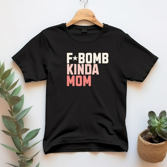Fbomb Mom Shirt Funny Gift For Christmas Oversized Moms Tee Fbomb Designs Mothers Day Present from Son Anniversary Husband Shower Birthday