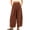 CSV127-Light Brown, variant on Polka Dot Pants For Women 2026 Summer Boho Beach Elastic Waist Wide Leg Palazzo Cotton Linen Barrel Pant With Pockets Light Brown 2XL