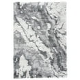 thumbnail image 3 of SAFAVIEH Horizon Konstantinos Abstract Shag Area Rug, Grey/Ivory, 4' x 6', 3 of 8