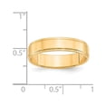 thumbnail image 3 of 14k Yellow Gold 5mm Flat with Step Edge Wedding Band Size 8, 3 of 4