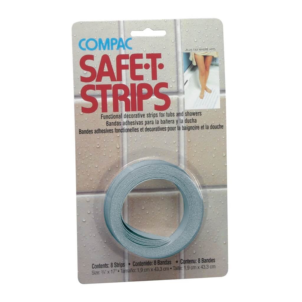 Compac Home SafeTStrips Adhesive NonSlip Bath Treads to Help Prevent Falls, Bathtub Decals
