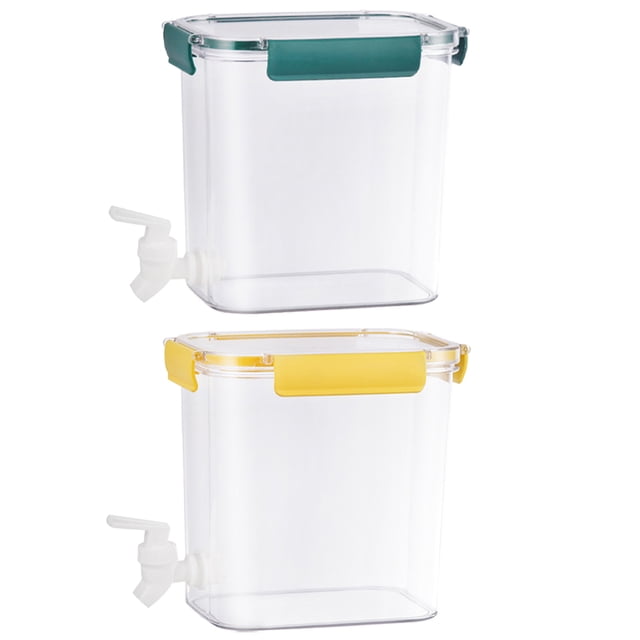 unbranded 2 Pcs Récipient à Boisson avec Robinet Matériaux de Qualité Alimentaire Organisation des Collations Ménagers Restaurants
