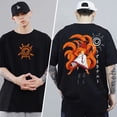 thumbnail image 2 of Camiseta De Anime Naruto Cuello Redondo De Dibujos Animados De Gran Tamaño Para Hombres Unisex Originales, 2 of 4