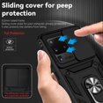 thumbnail image 4 of for Samsung Galaxy S20 Ultra Case with Camera Lens Cover HD Screen Protector, -Grade Drop Tested  Ring Holder Kickstand Protective Phone Case for Samsung Galaxy S20 Ultra 5G (Black), 4 of 9