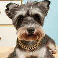 thumbnail image 5 of Fashion Jewelry Pet Necklace Exquisite Party Dress Up - Golden Color Cute Schnauzer Pomeranian Collar - Cat Necklace - Pet Accessories, 5 of 8