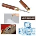 thumbnail image 2 of Stainless Steel Ice Pick with Wooden Handle and Sheath Kitchen Tool (Black), 2 of 5