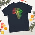 thumbnail image 2 of Juneteenth Africa Map Black History Month African American Graphic classic tee (Navy, 2XL), 2 of 4