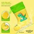 thumbnail image 3 of Nueva gran oferta de Botas de lluvia para niños de temporada, botas de bebé extraíbles con forro polar a media pantorrilla, pegamento antideslizante para niños y niñas, 3 of 5