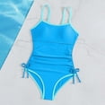 thumbnail image 5 of Shadoumai Girls One Piece Swimsuit Size 8 Trim Wrap Tie Back Tankini for Girls Lightweight Tropical Print Bathing Suit for Girls Girls' Swimwear with Print Shorts with Mesh Cover Ups, 5 of 5