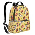 thumbnail image 2 of Zufioo Pineapples Sharks In Hawaiian Print Fashion Large Capacity Backpack, Zippered Multi-compartment Travel Work Campus Lightweight Backpack, Unisex, 2 of 5