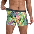 thumbnail image 2 of Kdxio Men's Boxer Briefs with Watercolor Blooming Cactus Print - Comfortable and Breathable Underwear for Everyday Wear, 2 of 7