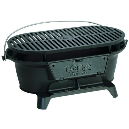 Lodge Pre-Seasoned Cast Iron Sportsman’s Grill with Coal Door, L410,