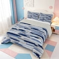 thumbnail image 2 of Erosebridal Geometric Stripes Pattern Full Size Comforter Sets,Modern Striped Bedding Comforter Set,Light Gray Reversible,3pcs,1 Comforter and 2 Pillowcases, 2 of 7