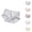 Multicolor, variant on 5 Pack Women's High Waist Ribbed Boyshorts Panties with Ruffle Hem - Stretch Full Coverage Underwear for a Secure and Flattering Fit