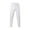 White, variant on Lovskoo Sweatpants for Men Jogger Yoga Solid Color Casual Trendy Lace Up Stretch Pants with Pockets Sports Pant Olive Green