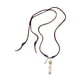 thumbnail image 2 of Collar con colgante de plumas, joyería de jefe indio nativo, estilo vintage, tribal, marrón con piedra azul, 2 of 9